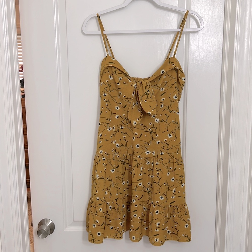 Tie Front Summer Dress - Size L